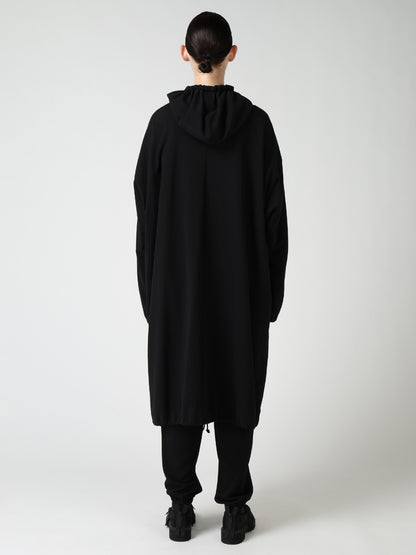 COTTON INLAY ZIPPER POCKET COAT