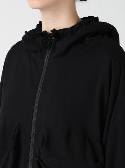 COTTON INLAY ZIPPER POCKET COAT