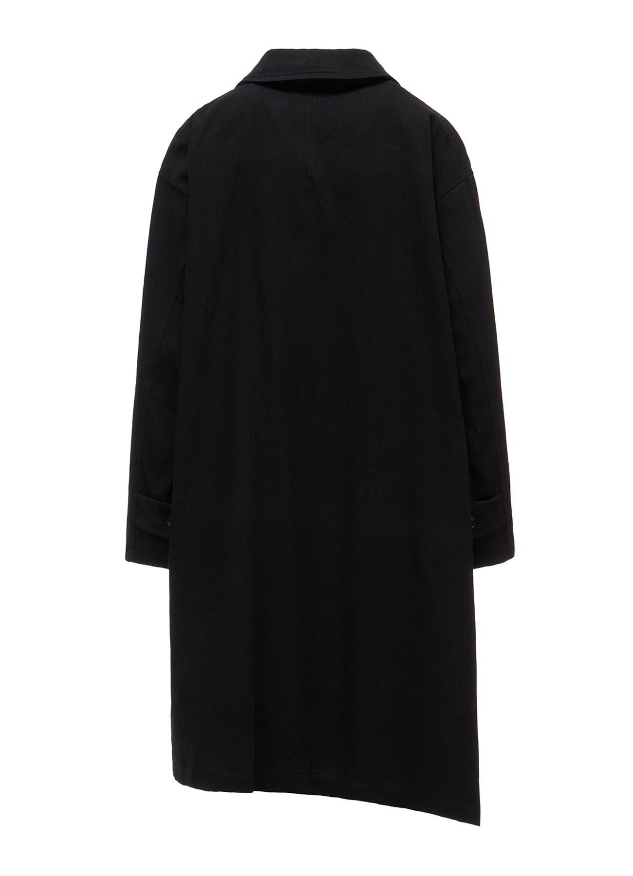 COTTON FLAX ASYMMETRIC TRENCH COAT