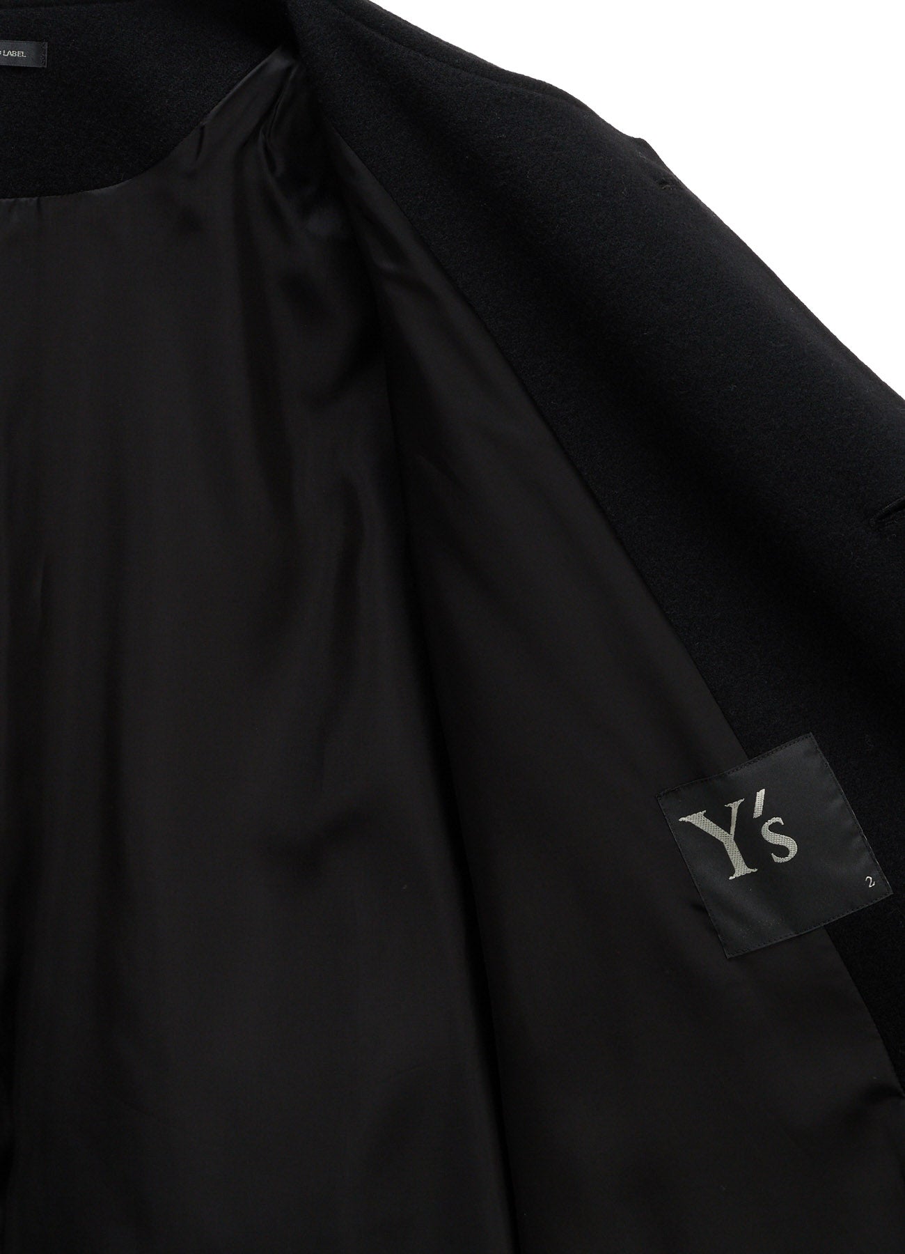 TWILL FLANNEL COLLARLESS DOLMAN COAT – THE SHOP YOHJI YAMAMOTO