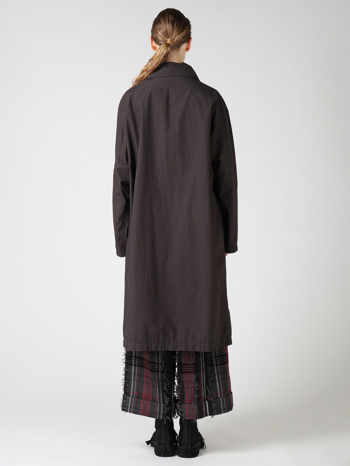 COTTON TYPEWRITER ZIPPER COAT