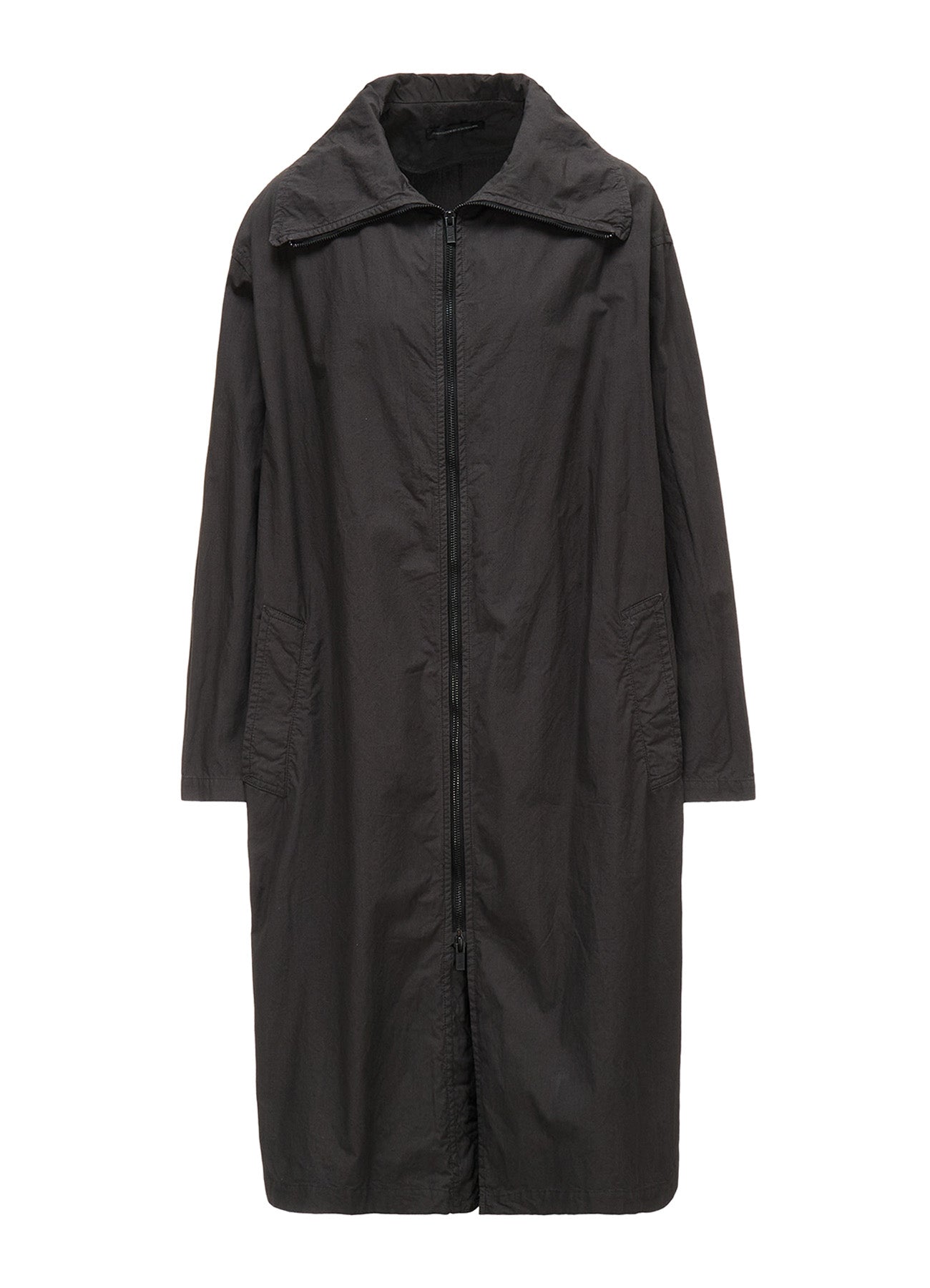 COTTON TYPEWRITER ZIPPER COAT