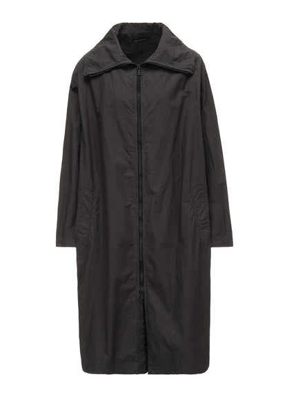 COTTON TYPEWRITER ZIPPER COAT