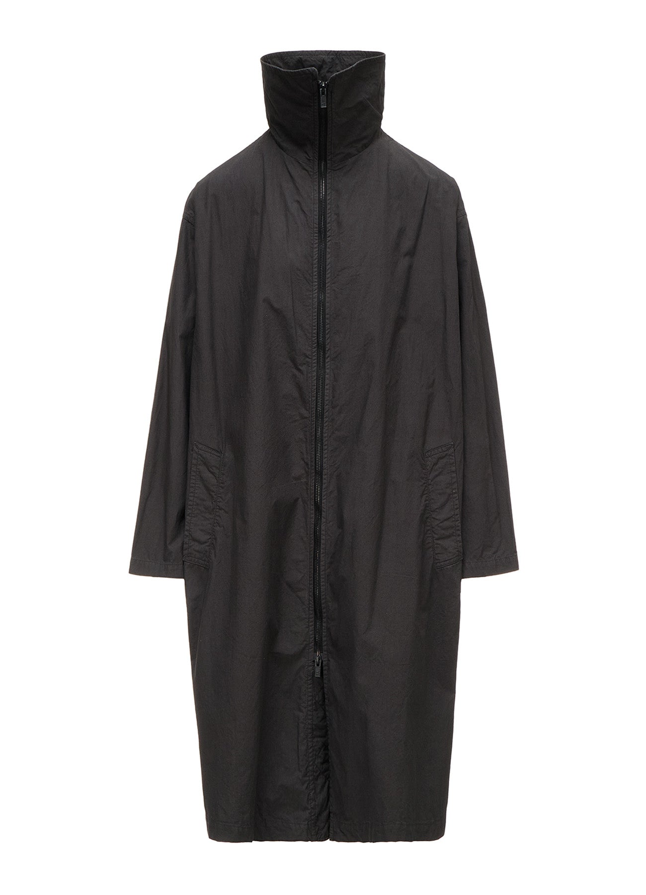 COTTON TYPEWRITER ZIPPER COAT