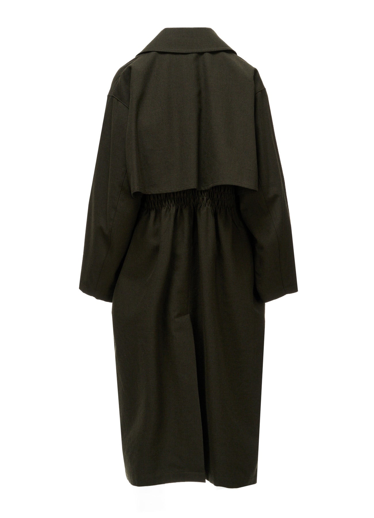 VINTAGE MILITARY SERGE GATHERED COAT