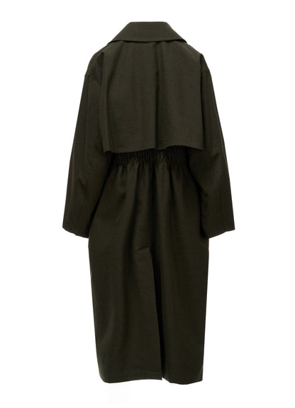 VINTAGE MILITARY SERGE GATHERED COAT
