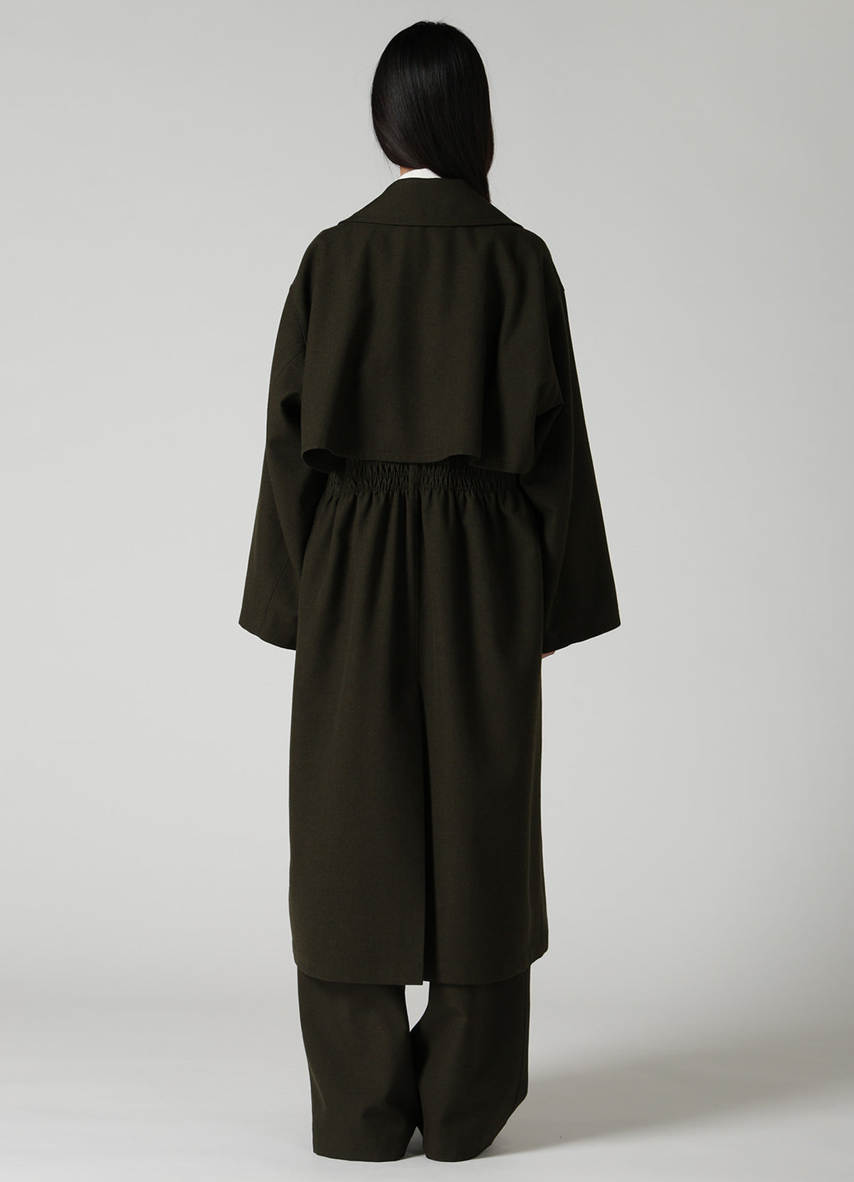 VINTAGE MILITARY SERGE GATHERED COAT