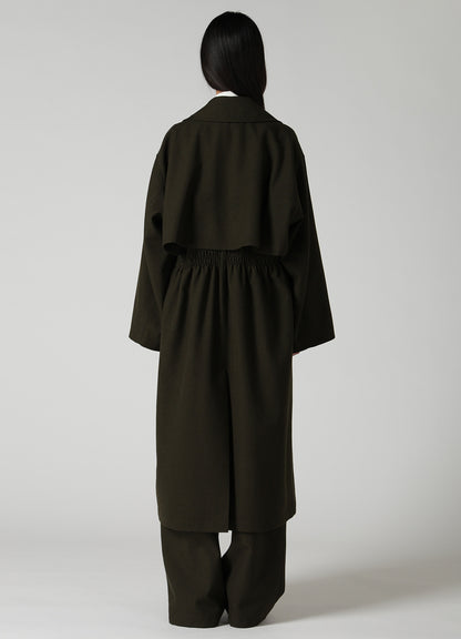 VINTAGE MILITARY SERGE GATHERED COAT