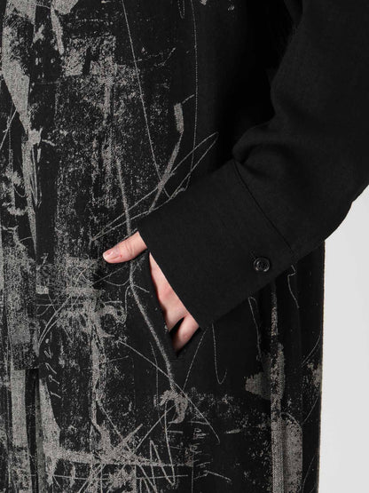 WOOL BLEND HERRINGBONE OVERALLS