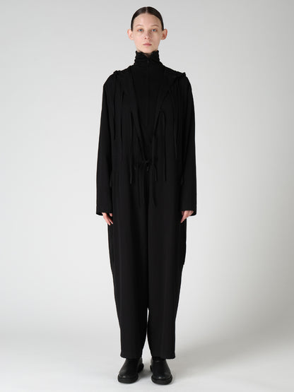 VISCOSE/TRIACETATE BLEND HOODIE OVERALLS