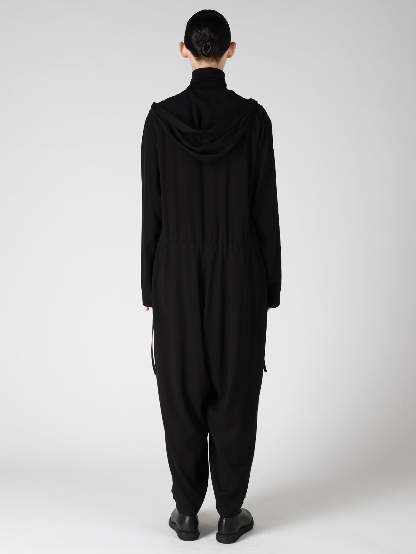 VISCOSE/TRIACETATE BLEND HOODIE OVERALLS – THE SHOP YOHJI YAMAMOTO