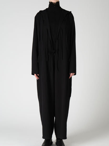 VISCOSE/TRIACETATE BLEND HOODIE OVERALLS