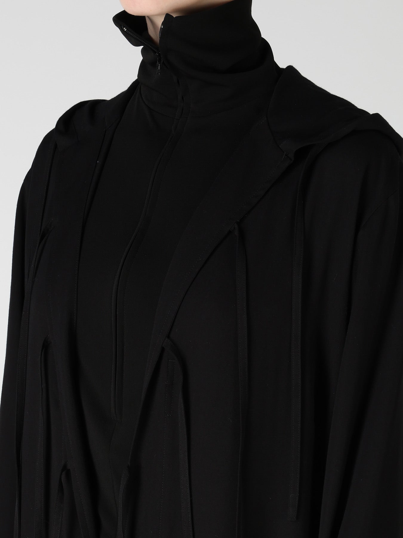 VISCOSE/TRIACETATE BLEND HOODIE OVERALLS