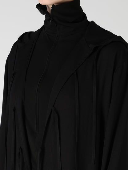 VISCOSE/TRIACETATE BLEND HOODIE OVERALLS
