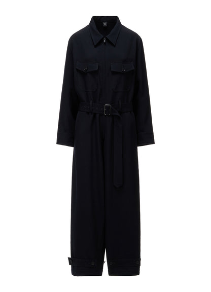 WOOL GABARDINE MILITARY OVERALLS