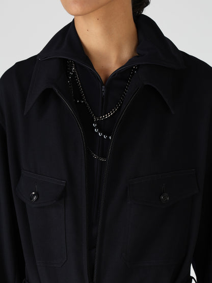 WOOL GABARDINE MILITARY OVERALLS
