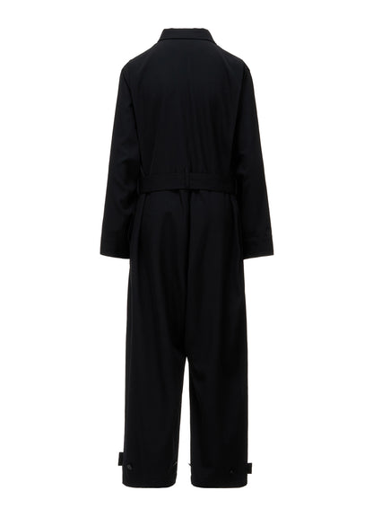 WOOL GABARDINE MILITARY OVERALLS