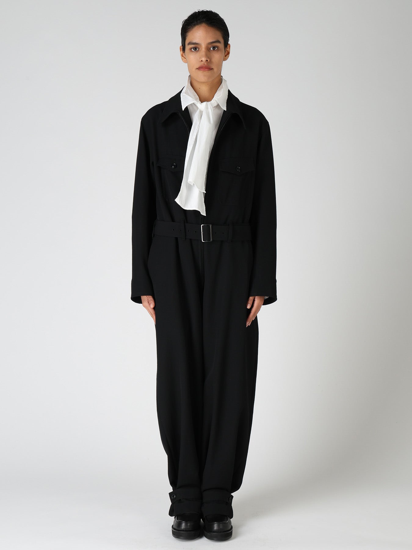 WOOL GABARDINE MILITARY OVERALLS
