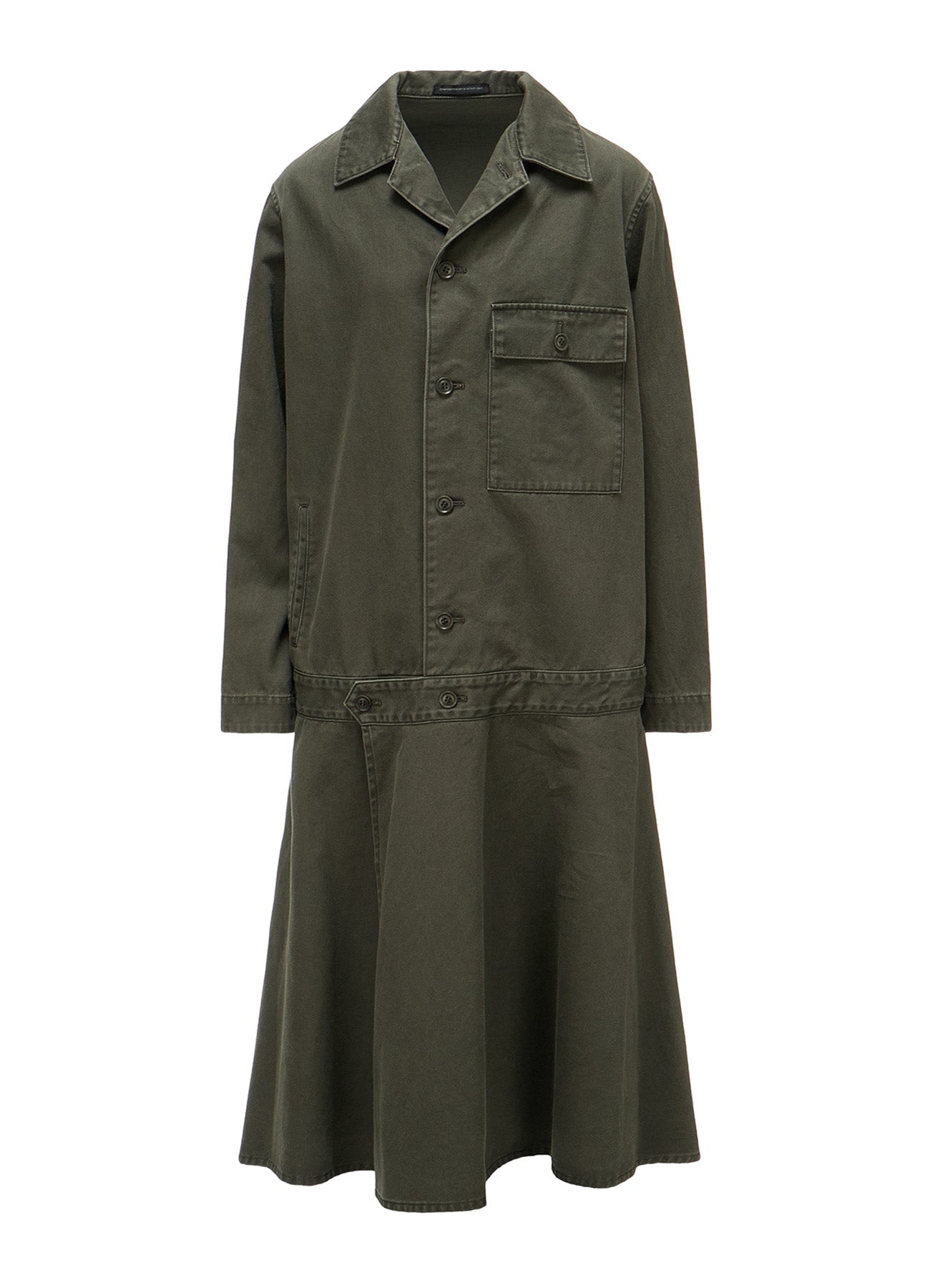COTTON CHINO CLOTH BLOUSON DRESS