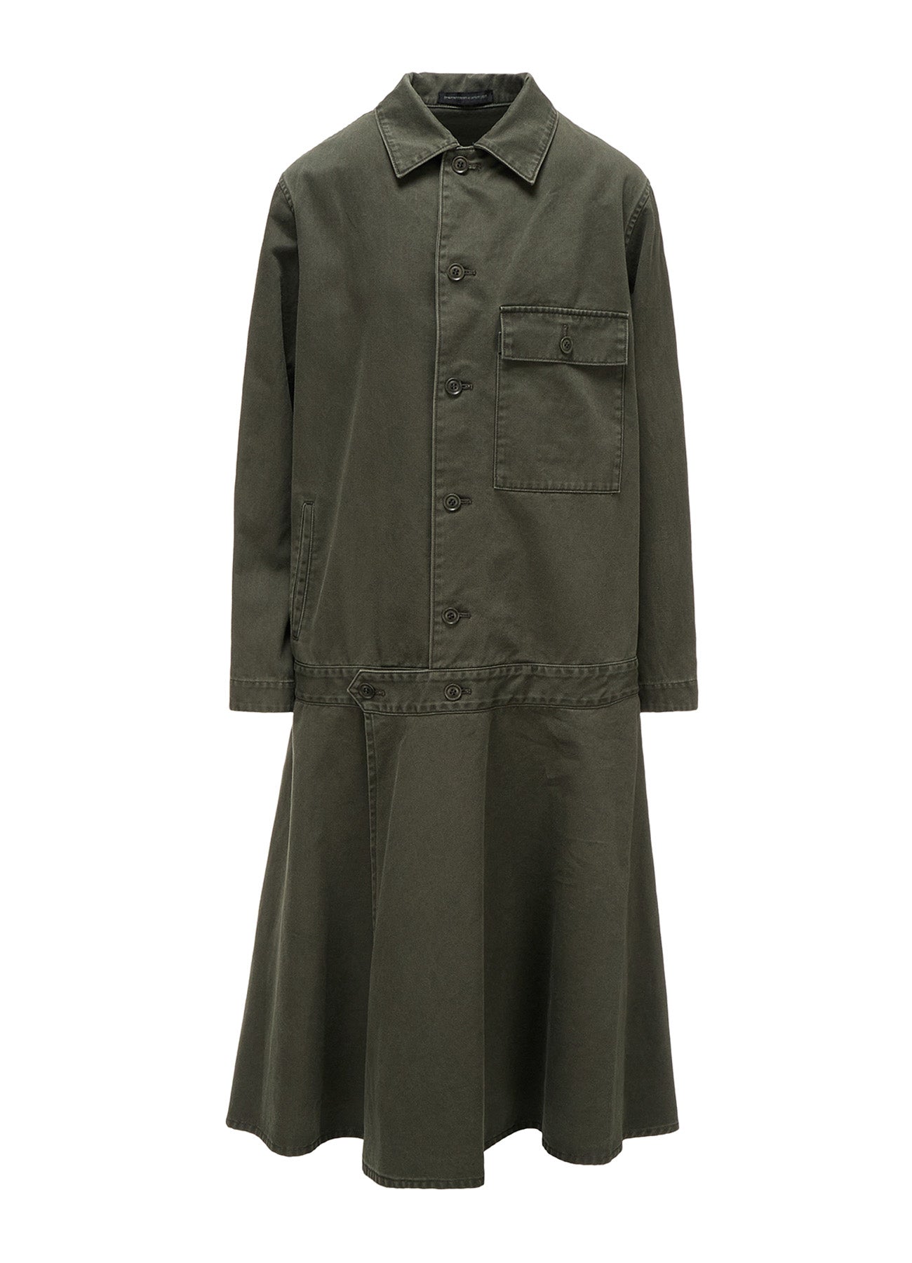COTTON CHINO CLOTH BLOUSON DRESS