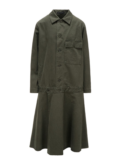 COTTON CHINO CLOTH BLOUSON DRESS