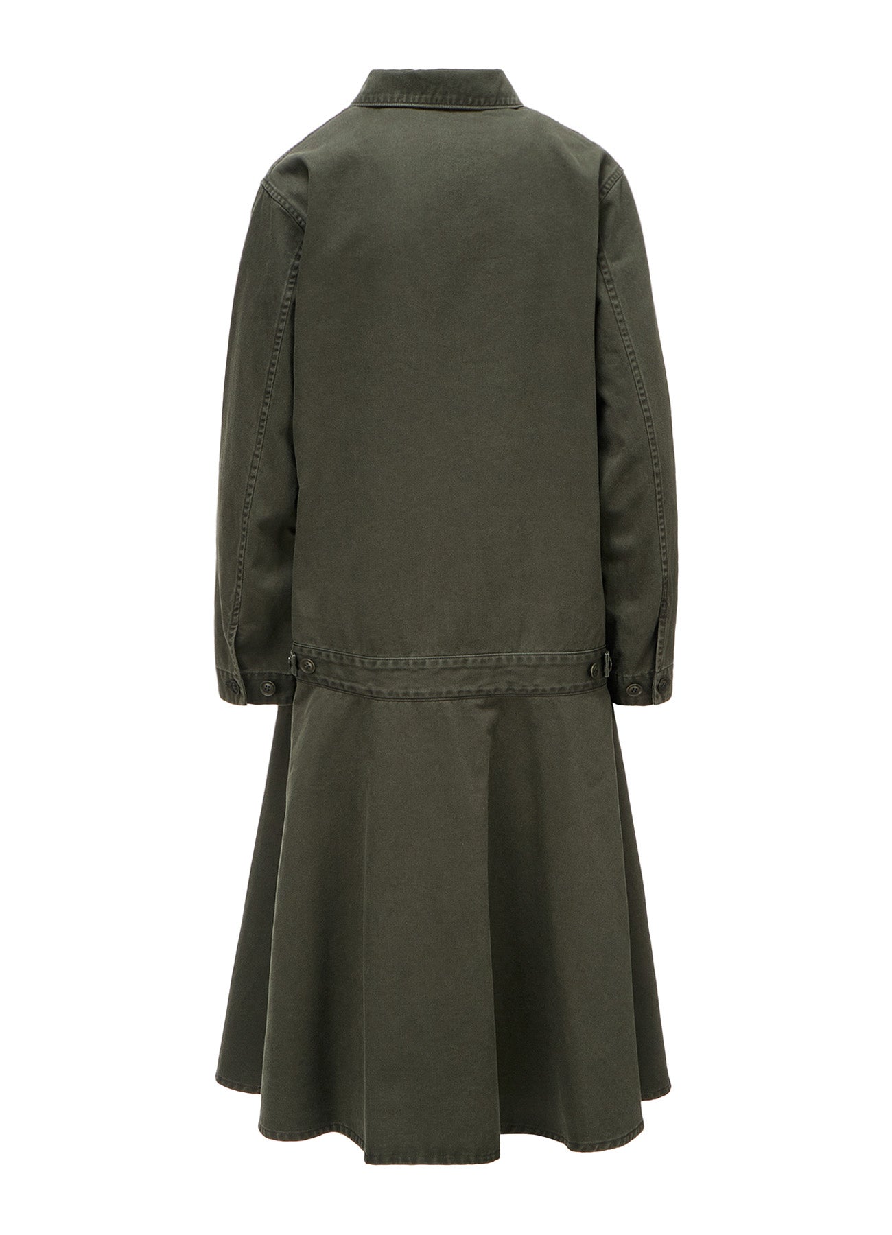 COTTON CHINO CLOTH BLOUSON DRESS