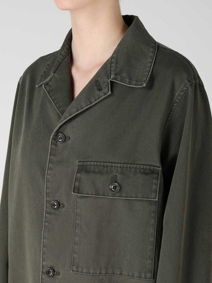 COTTON CHINO CLOTH BLOUSON DRESS