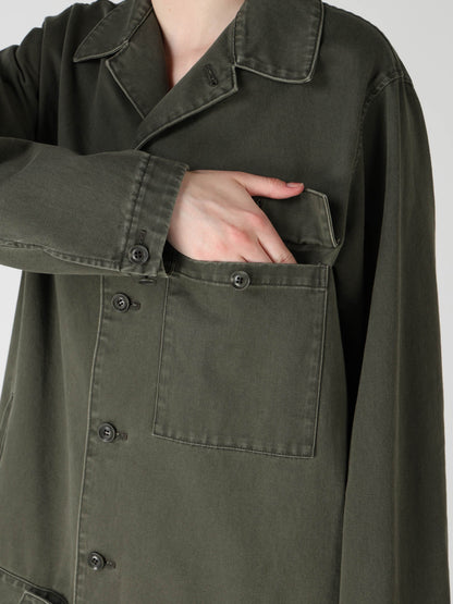 COTTON CHINO CLOTH BLOUSON DRESS
