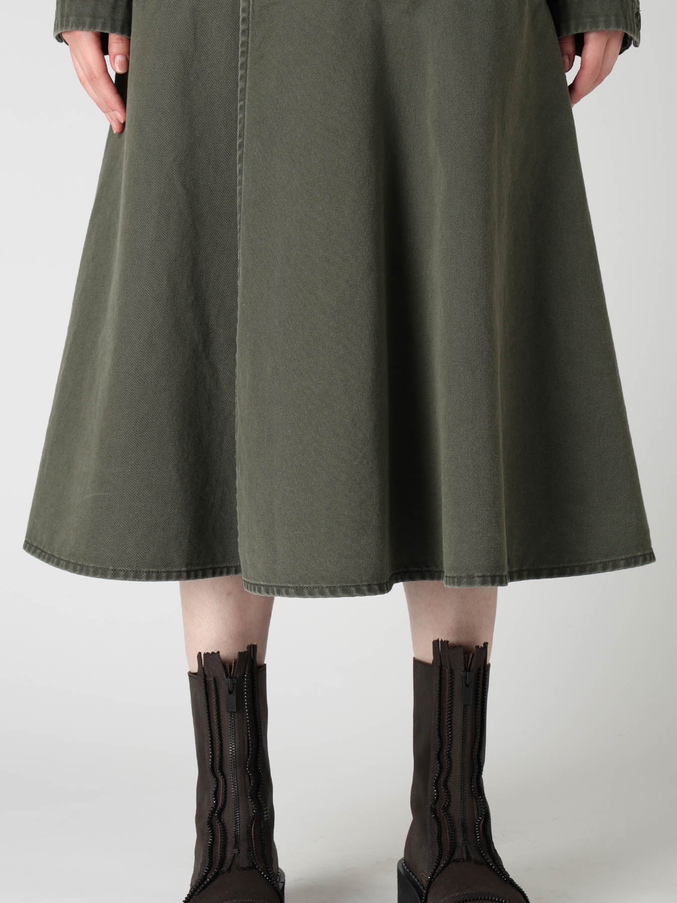 COTTON CHINO CLOTH BLOUSON DRESS