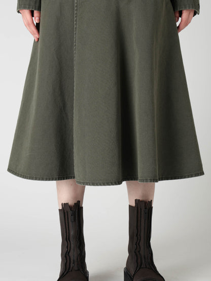 COTTON CHINO CLOTH BLOUSON DRESS