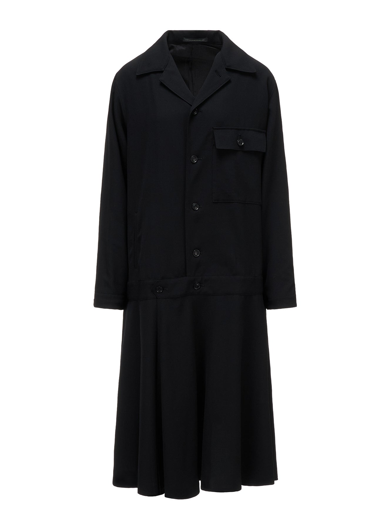 WOOL SERGE BLOUSON DRESS