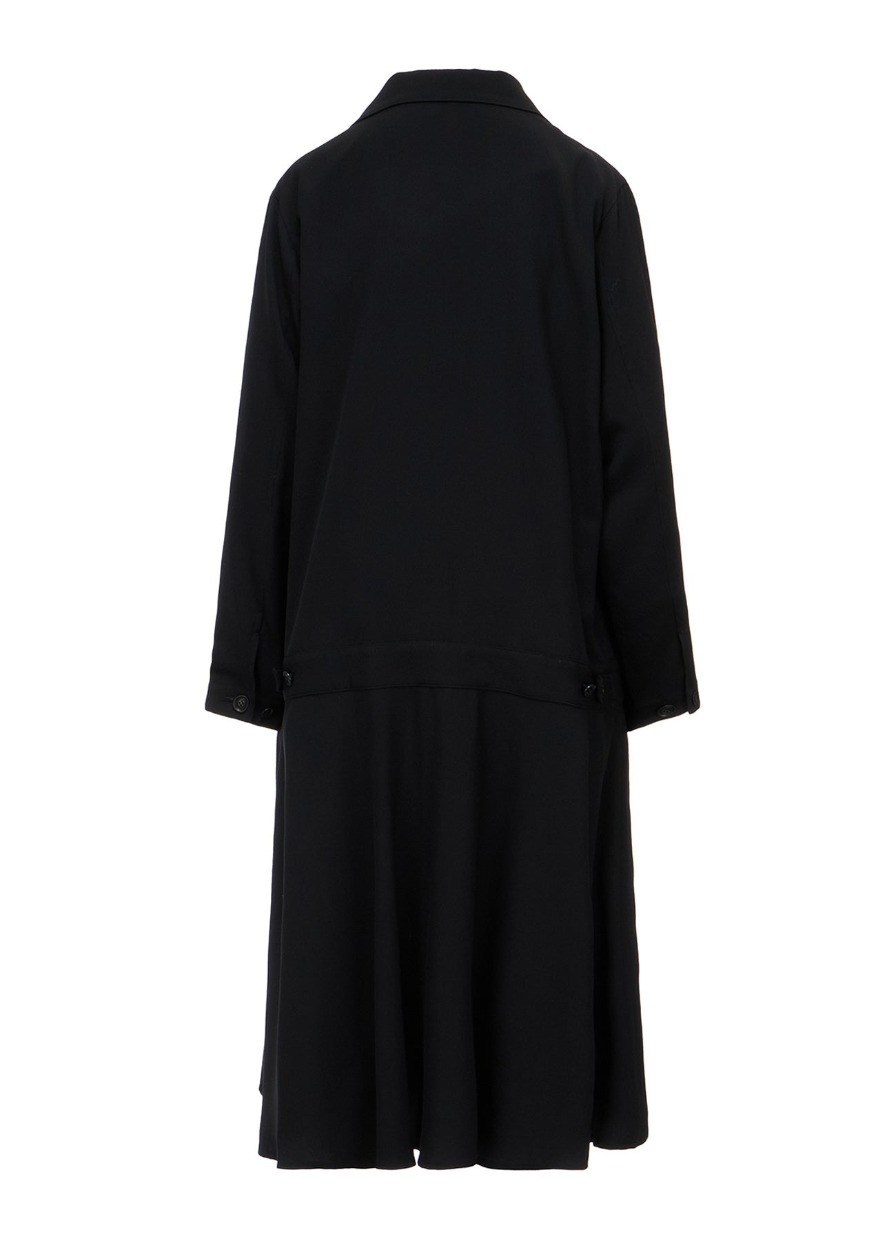 WOOL SERGE BLOUSON DRESS