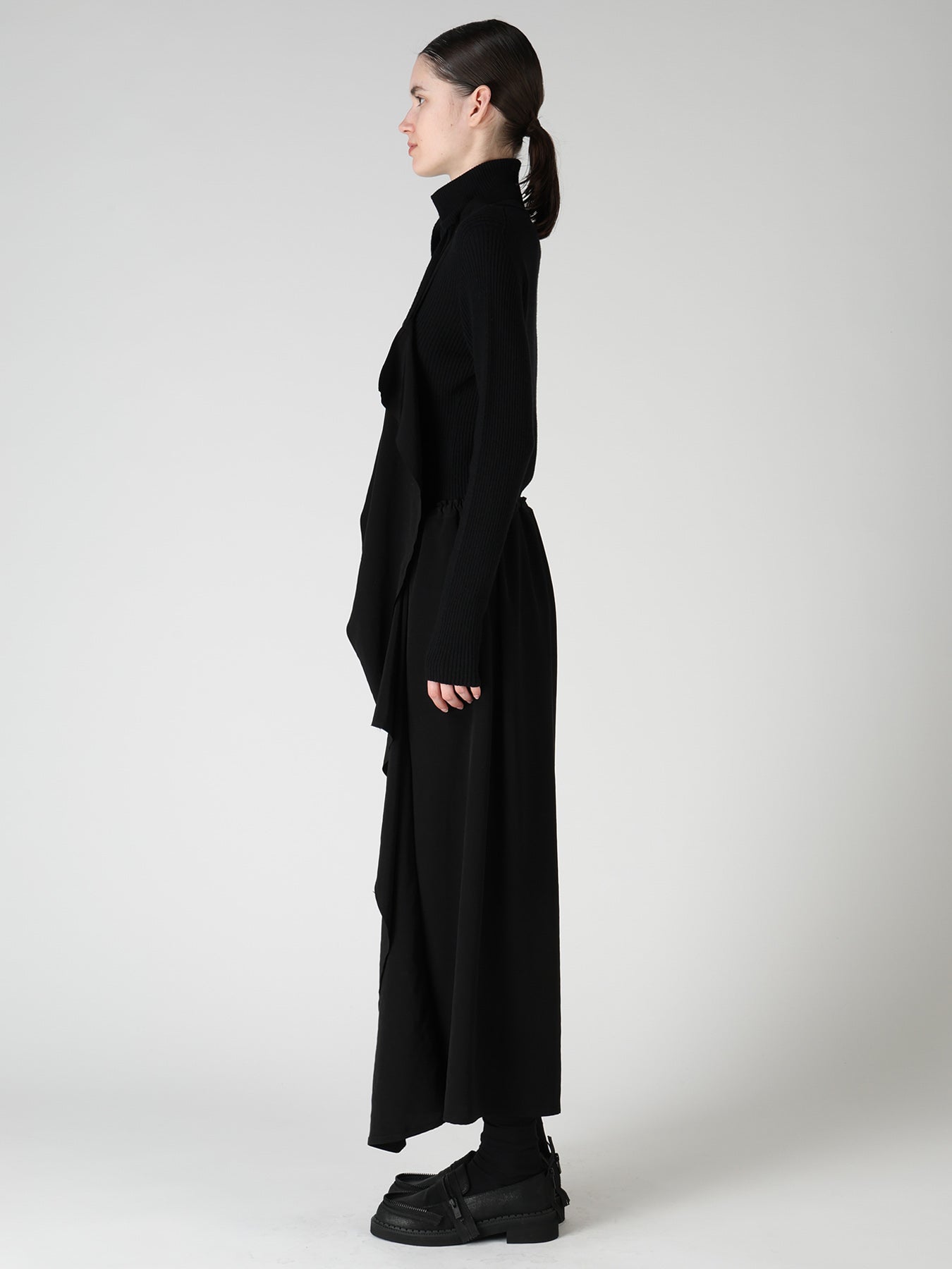TA/PE CREPE DE CHINE APRON DRESS