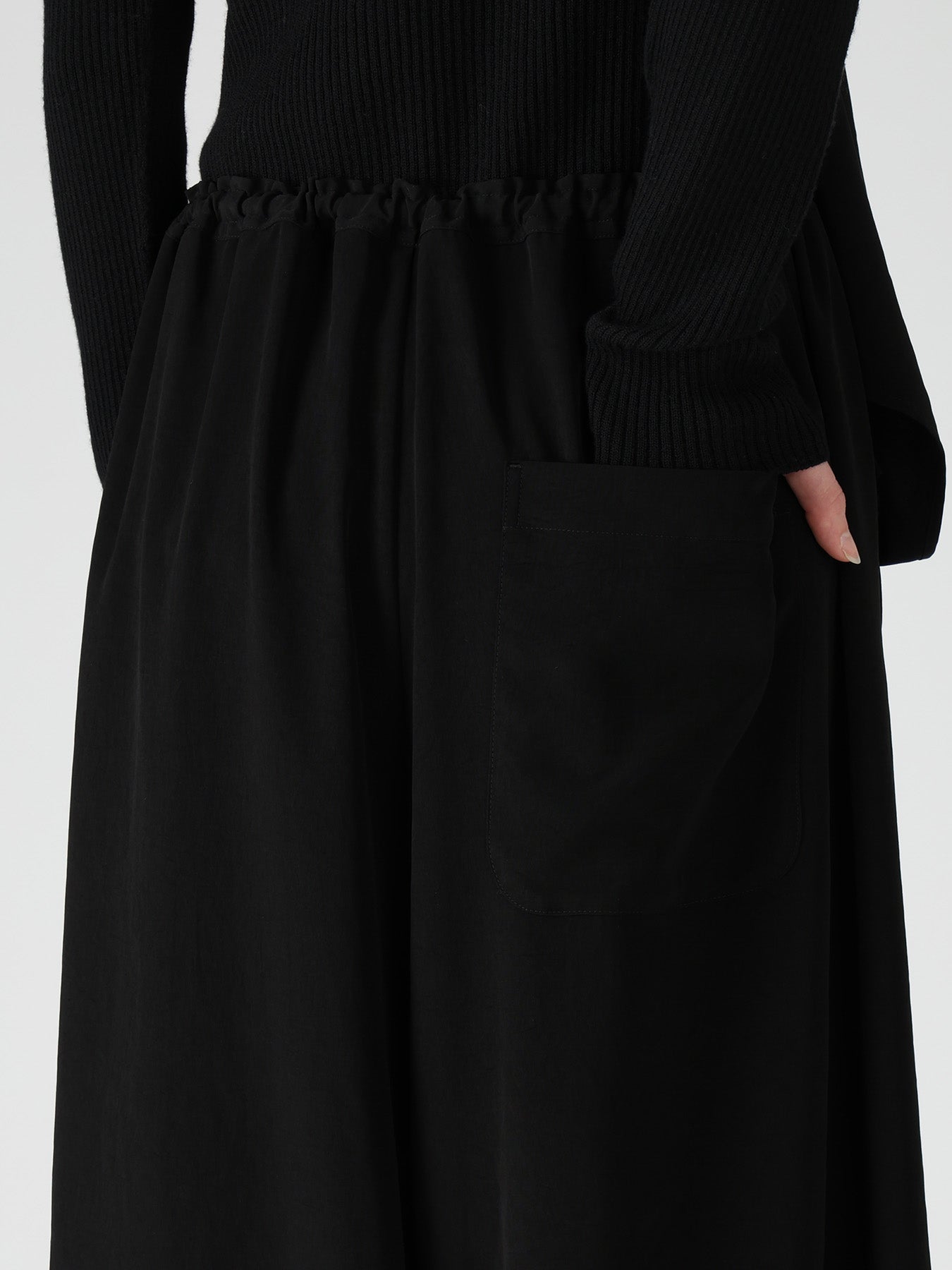 TA/PE CREPE DE CHINE APRON DRESS