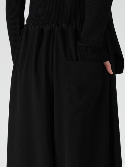 TA/PE CREPE DE CHINE APRON DRESS