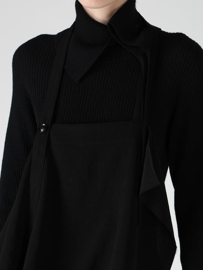 TA/PE CREPE DE CHINE APRON DRESS