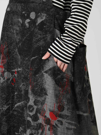 8OZ CRUNCH DOT PRINT SALOPETTE DRESS