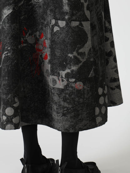 8OZ CRUNCH DOT PRINT SALOPETTE DRESS