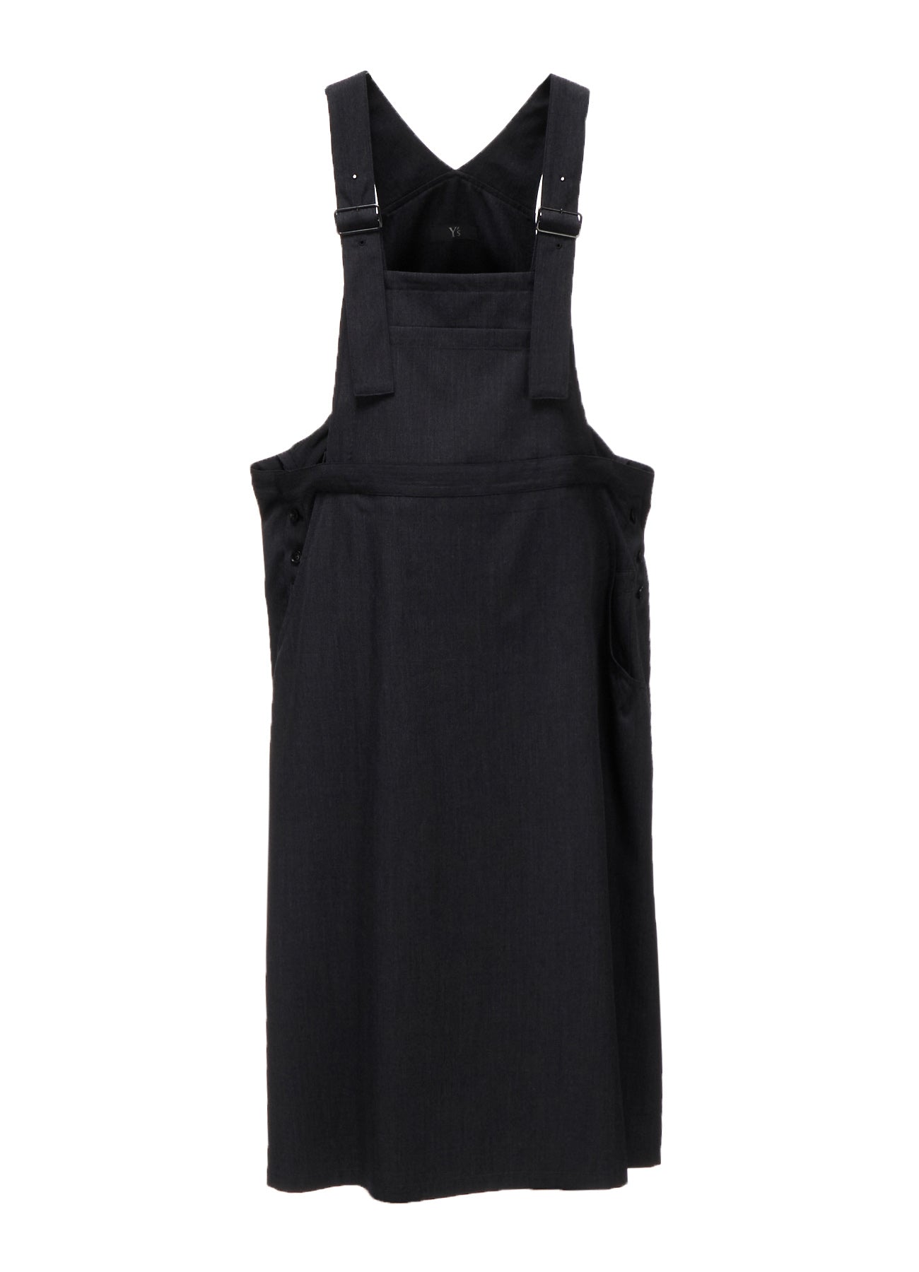 WOOL GABARDINE SALOPETTE DRESS