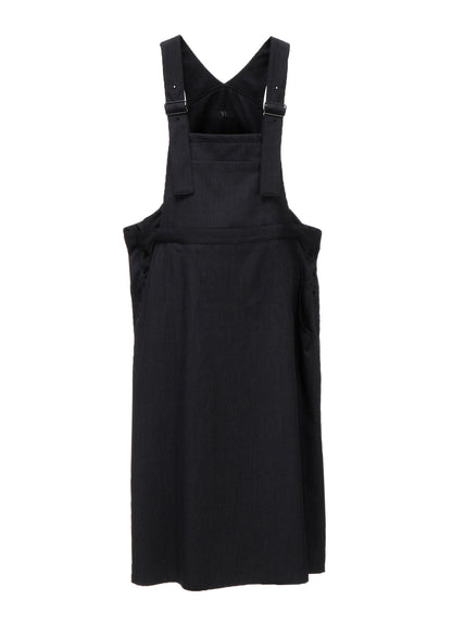 WOOL GABARDINE SALOPETTE DRESS