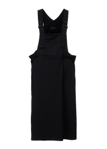 WOOL GABARDINE SALOPETTE DRESS