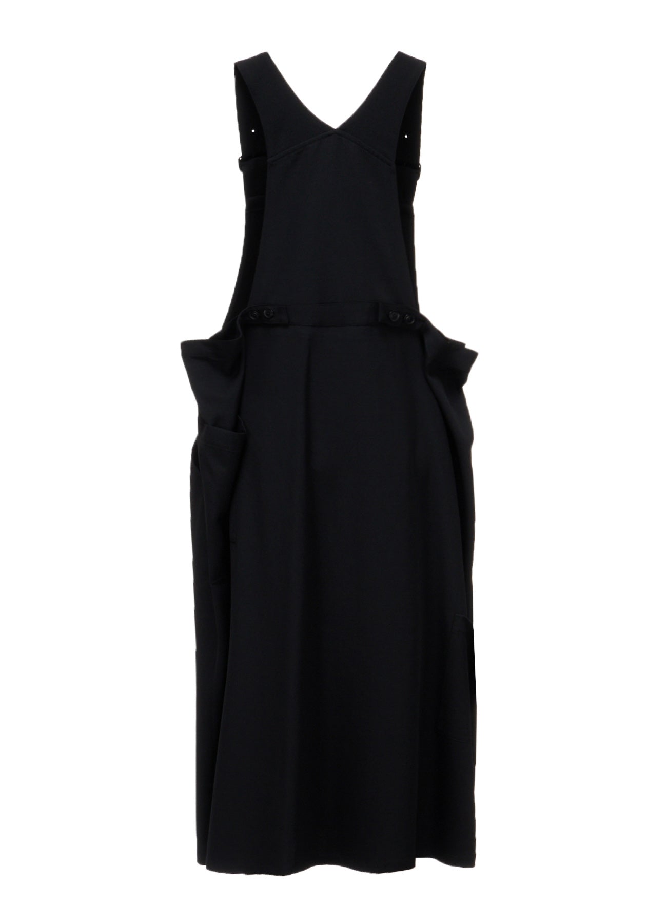 WOOL GABARDINE SALOPETTE DRESS