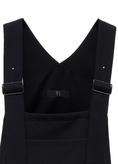 WOOL GABARDINE SALOPETTE DRESS