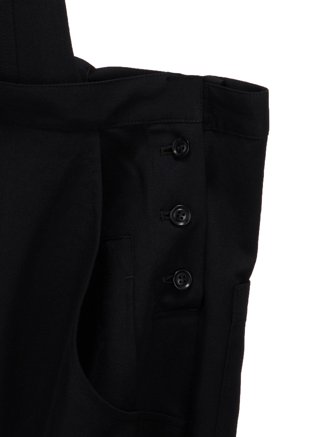 WOOL GABARDINE SALOPETTE DRESS