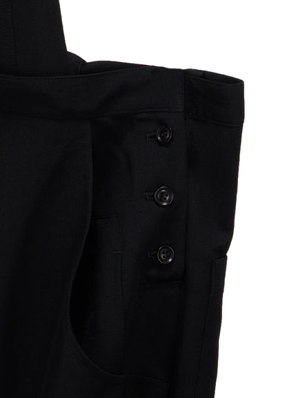 WOOL GABARDINE SALOPETTE DRESS