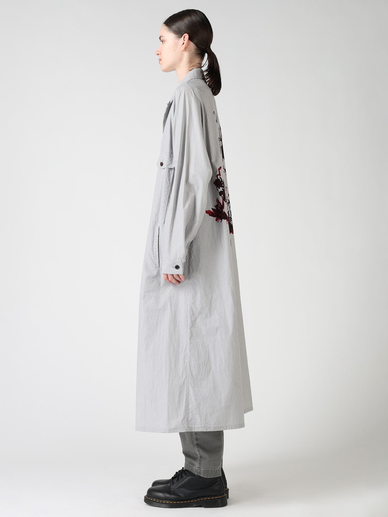 "I WANT TO SEE" OPEN COLLAR DRESS