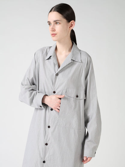 "I WANT TO SEE" OPEN COLLAR DRESS