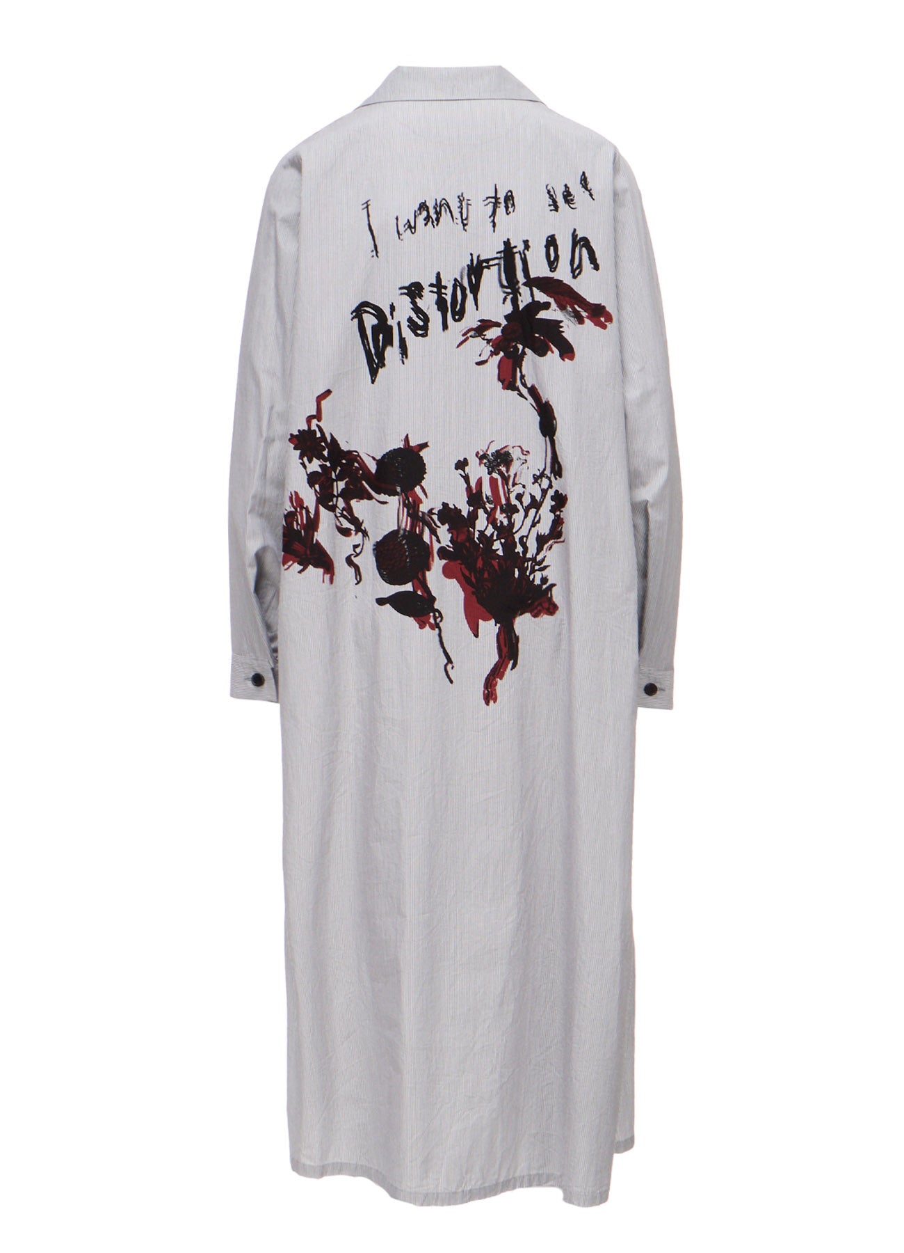 "I WANT TO SEE" OPEN COLLAR DRESS