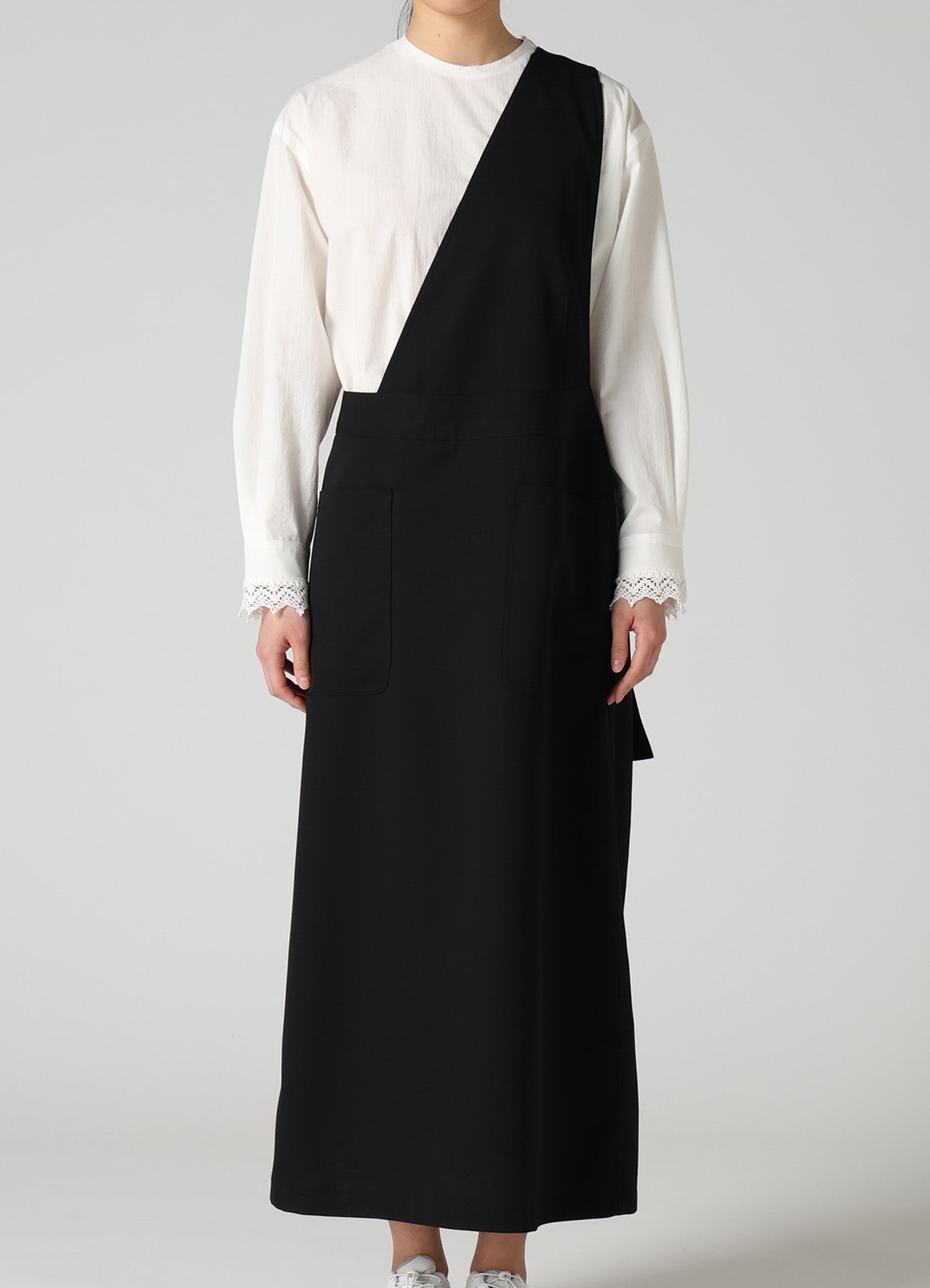 WOOL GABARDINE APRON DRESS – THE SHOP YOHJI YAMAMOTO