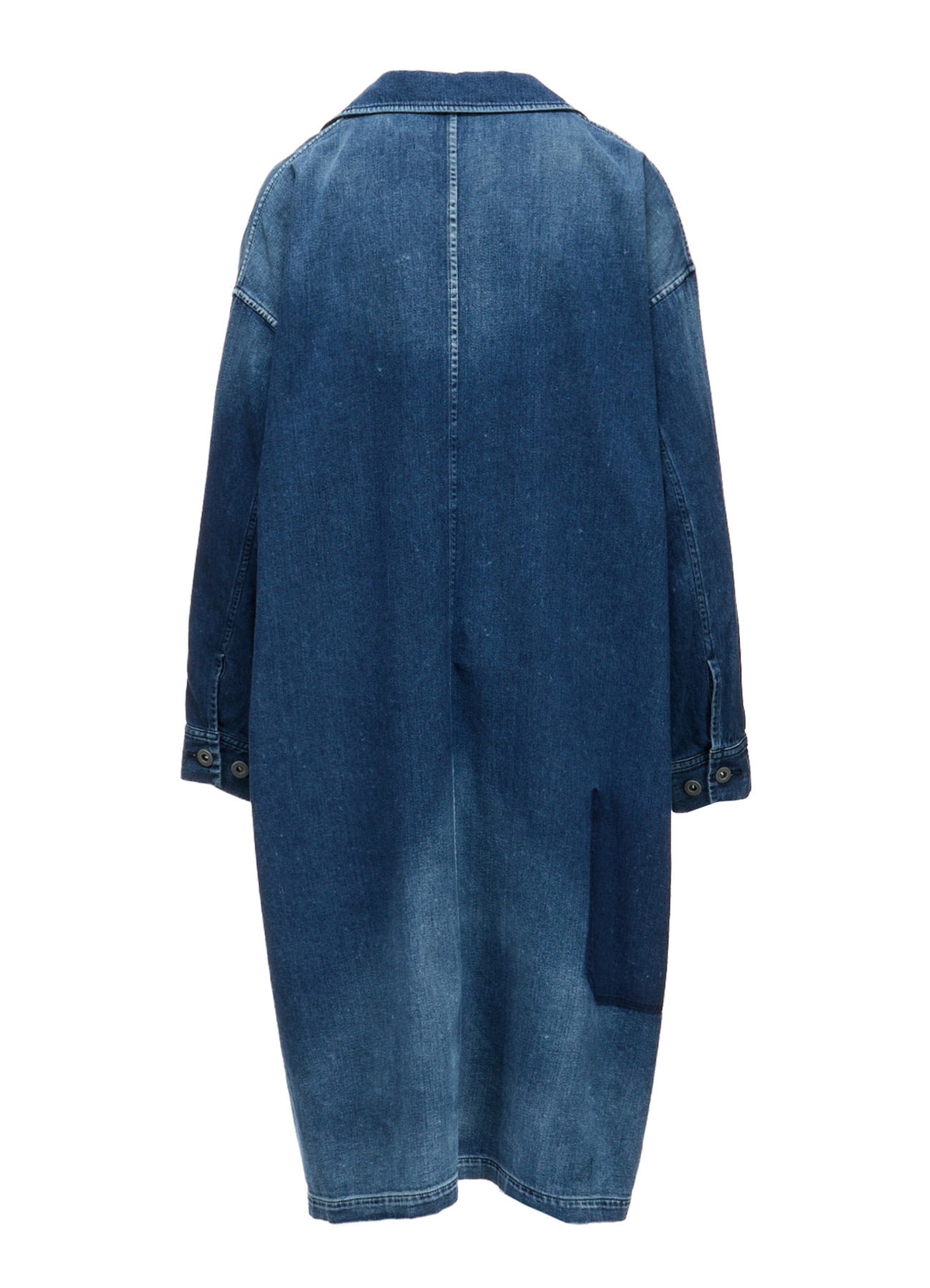 SPOTTED DENIM 5-POCKET DRESS